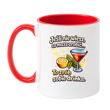 Kubek z napisem humorystycznym prezent dla koleżanki