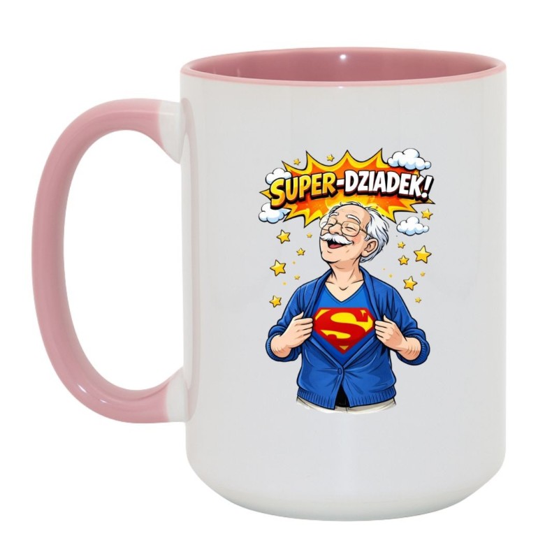 kubek super bohater dziadek