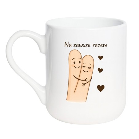 uroczy kubek walentynkowy do kawy