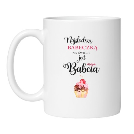 kubek super babcia z nadrukiem prezent
