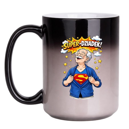 KUBEK DUŻY MAGICZNY "SUPER-DZIADEK"