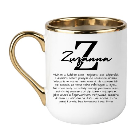 KUBEK Z IMIENIEM "ZUZANNA" ELEGANCKI