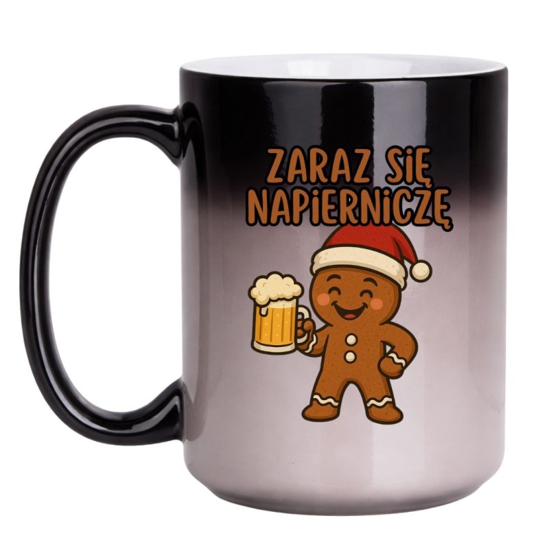 KUBEK "ZARAZ SIĘ NAPIERNICZĘ" MAGICZNY DUŻY