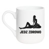 Kubek JEDZ ZDROWO - śmieszny kubek bez cenzury NASTY