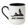 Kubek JEDZ ZDROWO - śmieszny kubek bez cenzury NASTY