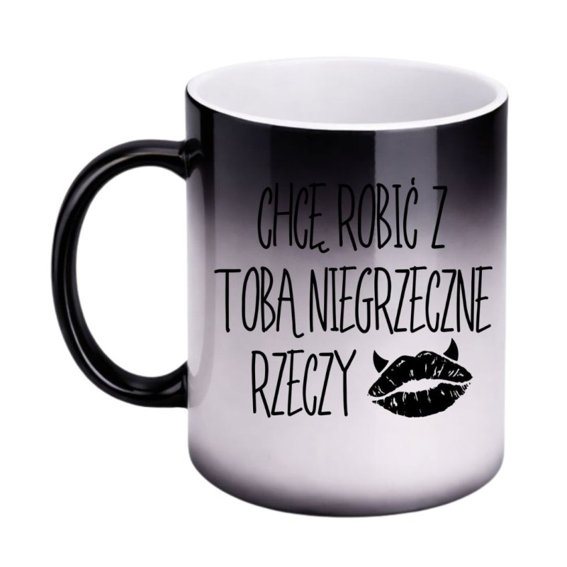 MAGICZNY KUBEK ZMIENIAJĄCY KOLOR "CHCĘ ROBIĆ Z TOBĄ NIEGRZECZNE RZECZY"