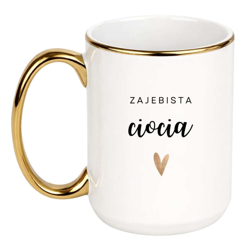 Kubek Zajebista Ciocia – prezent z humorem