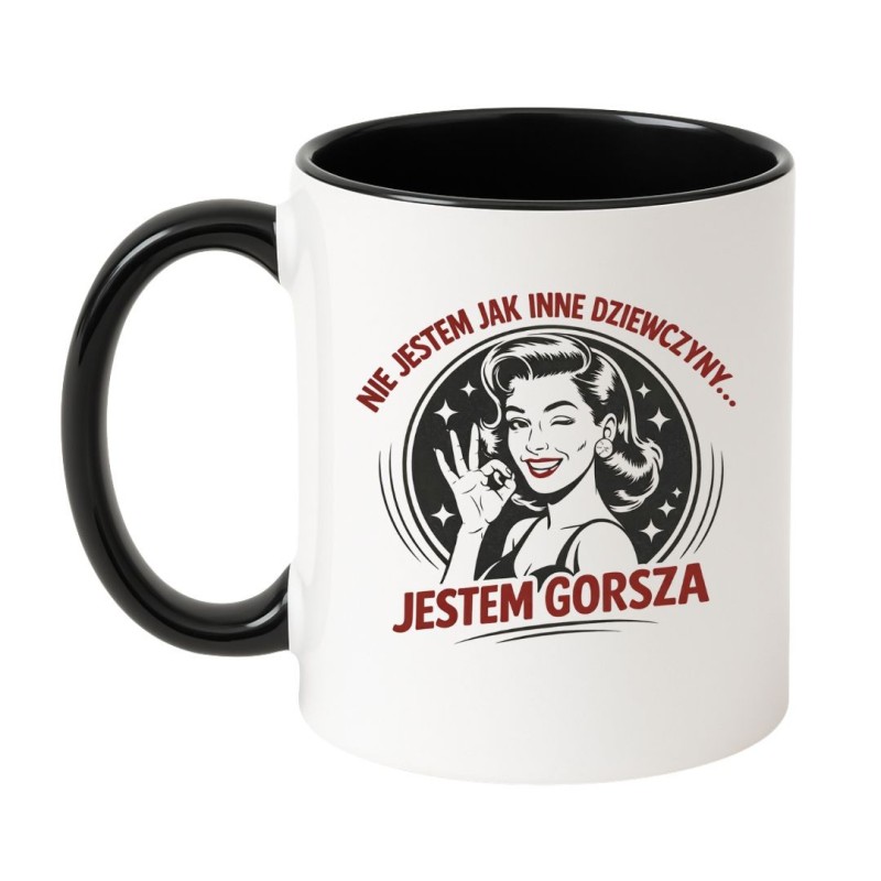 kubek dla dziewczyny z humorem retro