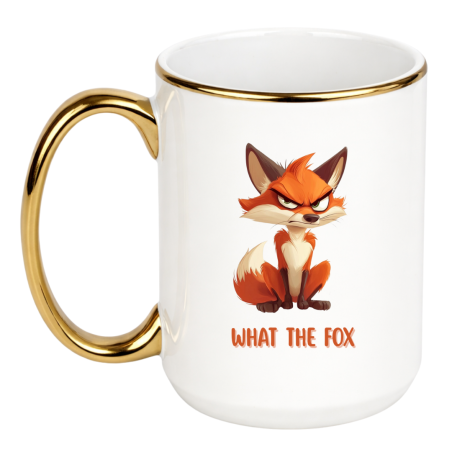 KUBEK „WHAT THE FOX” DUŻY ZŁOTY