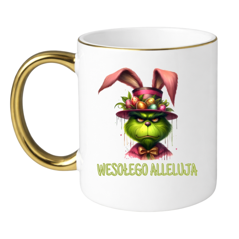ŚMIESZNY KUBEK WIELKANOCNY - GRINCH - PREZENT