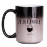 Magiczny kubek 450 ml bez cenzury z napisem „Kocham Cię, że ja pierdolę!”