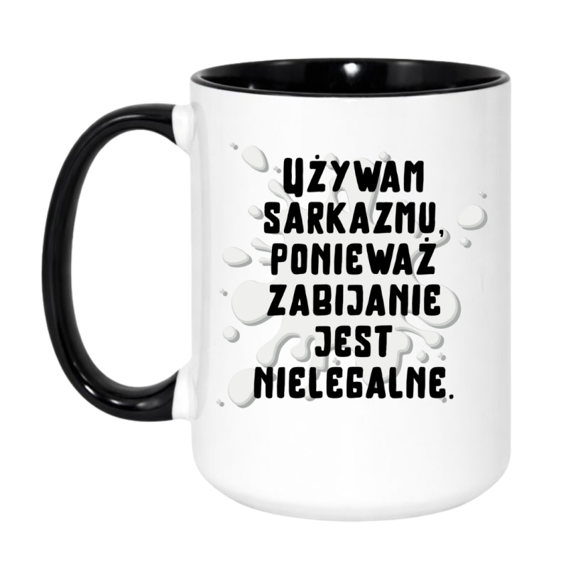 Kubek na prezent urodzinowy z czarnym humorem