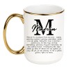 Personalizowany duży kubek 450 ml z opisem imienia Marcin