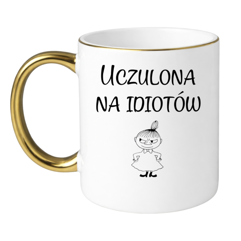 KUBEK "UCZULONA NA IDIOTÓW"