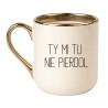 KUBEK "TY MI TU NIE PIERDOL" KREMOWY