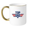 KUBEK „TOP DAD” KLASYCZNY BIAŁO-ZŁOTY