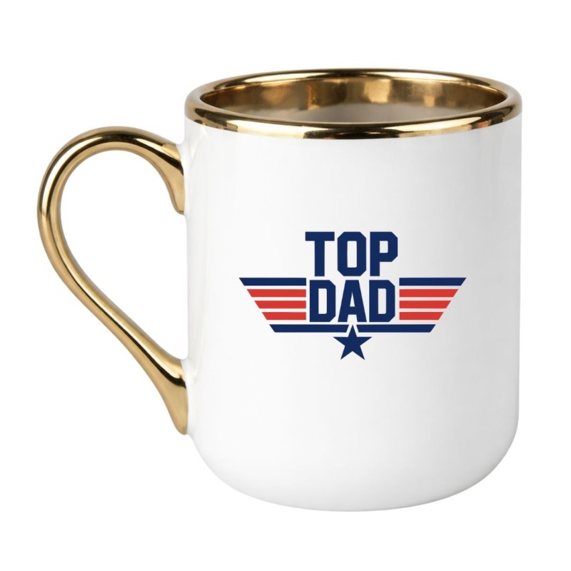KUBEK „TOP DAD” ELEGANCKI BIAŁY