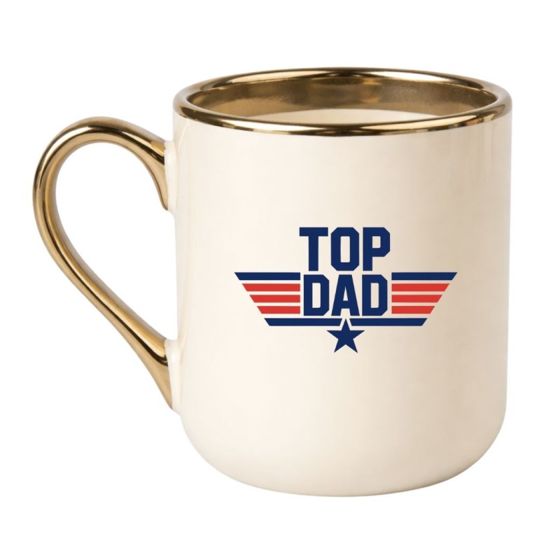 KUBEK „TOP DAD” ELEGANCKI KREMOWY