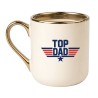 KUBEK „TOP DAD” ELEGANCKI KREMOWY
