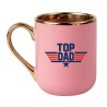 KUBEK „TOP DAD” ELEGANCKI RÓŻOWO-ZŁOTY