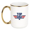 KUBEK „TOP DAD” DUŻY BIAŁO-ZLOTY