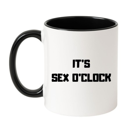 KUBEK BIAŁO CZARNY IT’S SEX O’CLOCK