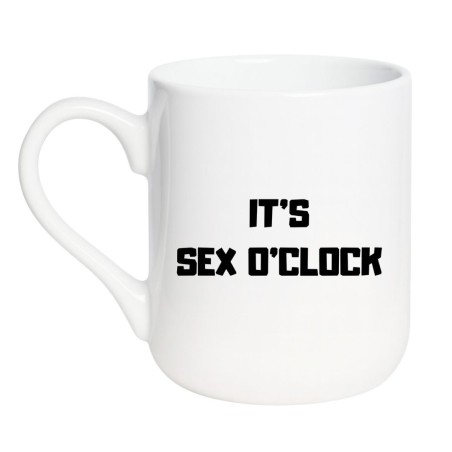 KUBEK 330 ML Z NAPISEM IT’S SEX O’CLOCK