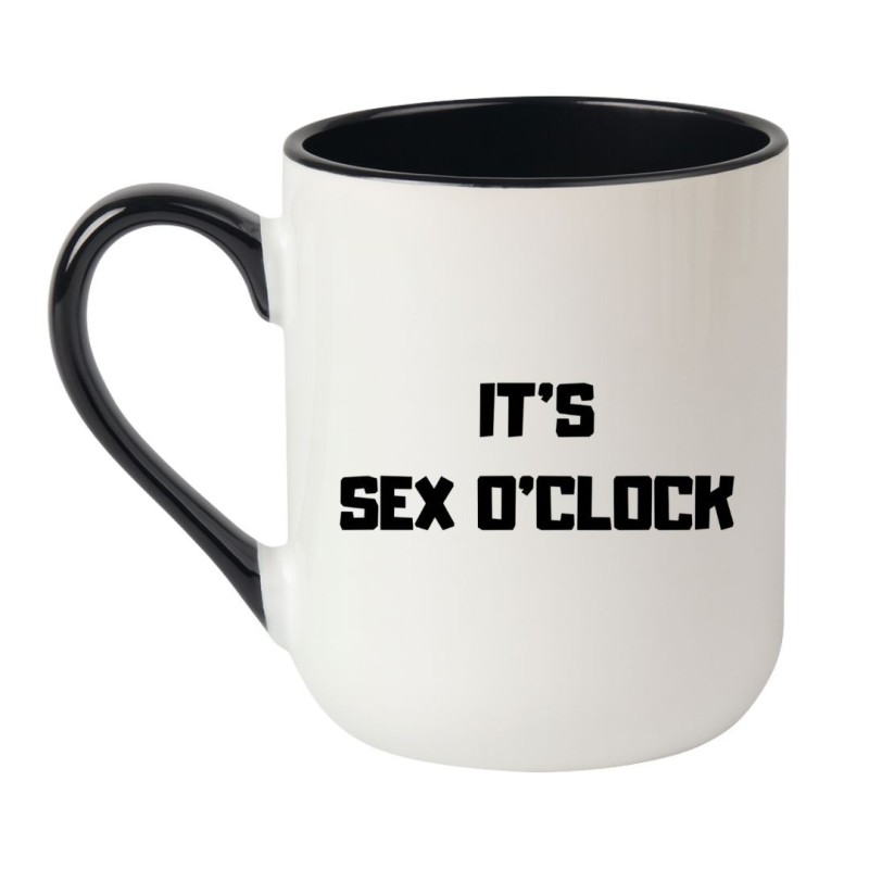 KUBEK 330 ML Z NAPISEM IT’S SEX O’CLOCK
