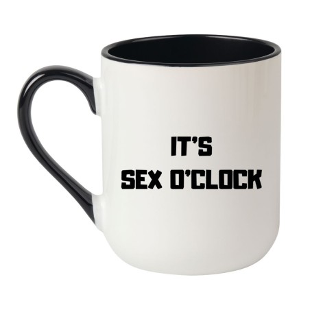KUBEK 330 ML Z NAPISEM IT’S SEX O’CLOCK