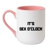 KUBEK 330 ML Z NAPISEM IT’S SEX O’CLOCK