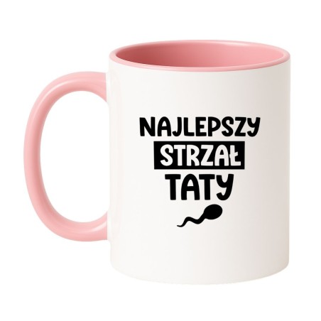 NAJLEPSZY STRZAŁ TATY – ŚMIESZNY KUBEK DLA CÓRKI