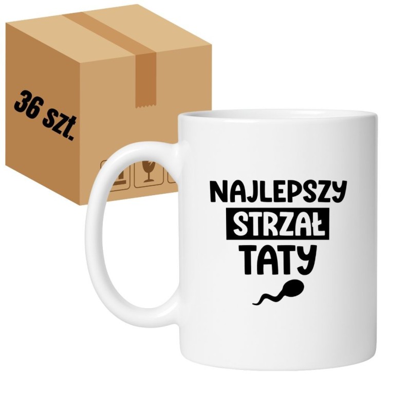 karton zbiorczy kubków Najlepszy Strzał Taty hurt
