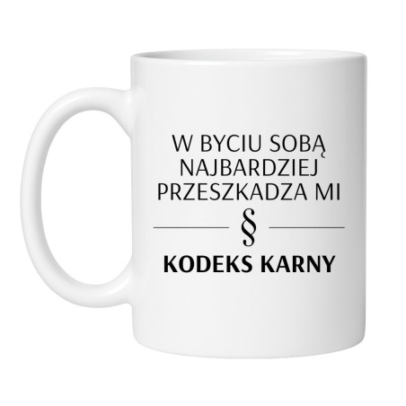 KUBEK "W BYCIU SOBĄ NAJBARDZIEJ PRZESZKADZA MI KODEKS KARNY"