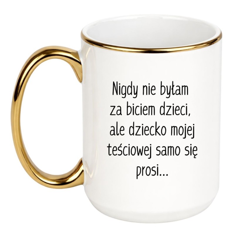 KUBEK "NIGDY NIE BYŁAM ZA BICIEM DZIECI, ALE DZIECKO MOJEJ TEŚCIOWEJ SAMO SIE PROSI"
