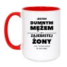 KUBEK "JESTEM DUMNYM MĘŻEM ZAJEBISTEJ ŻONY"