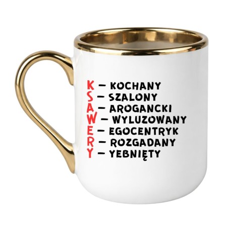 KUBEK Z IMIENIEM "KSAWERY"