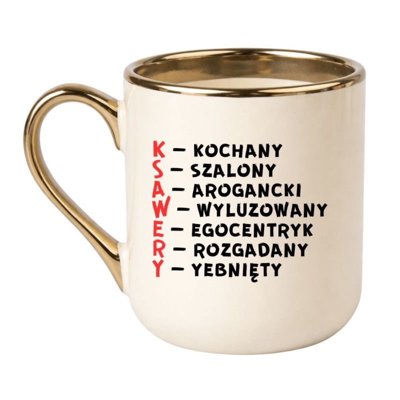KUBEK Z IMIENIEM "KSAWERY"