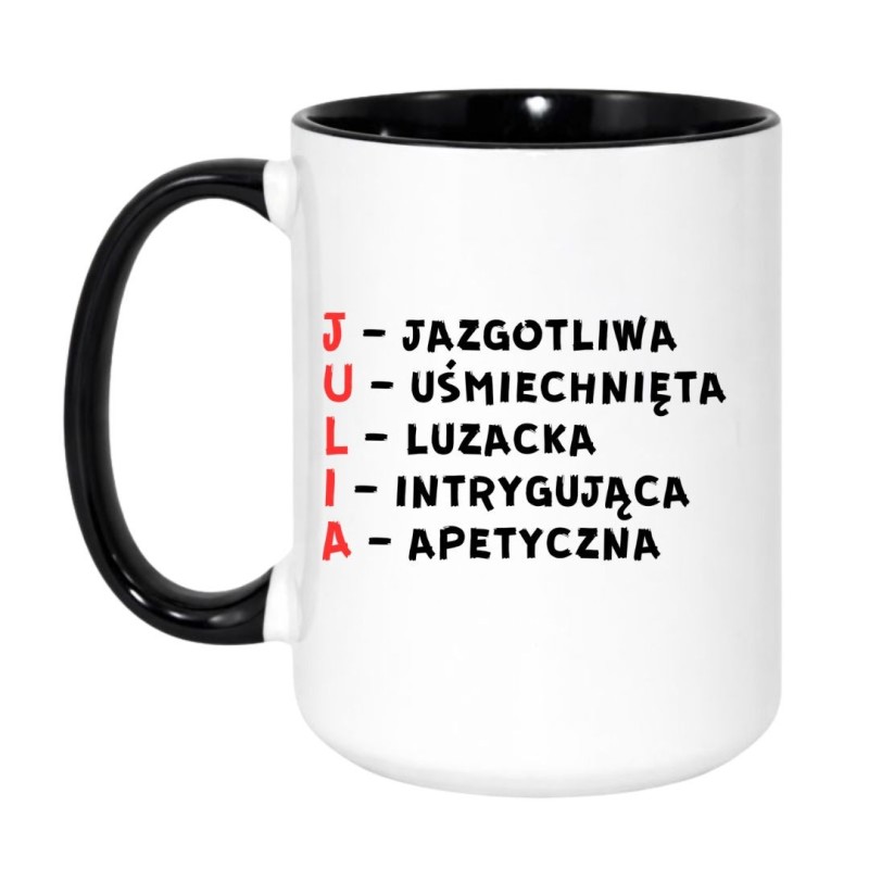 kubek humorystyczny z imieniem julia