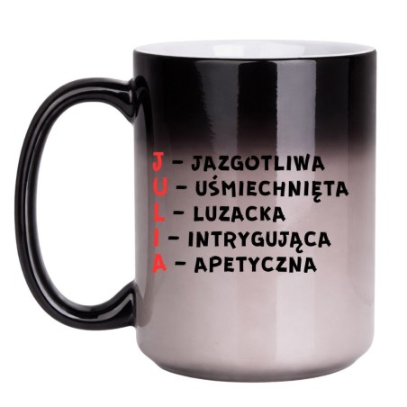 KUBEK Z IMIENIEM "JULIA" DUŻY MAGICZNY
