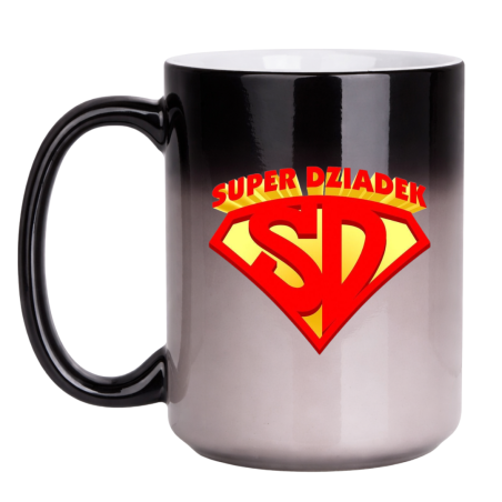 KUBEK "SUPER DZIADEK" DUŻY MAGICZNY