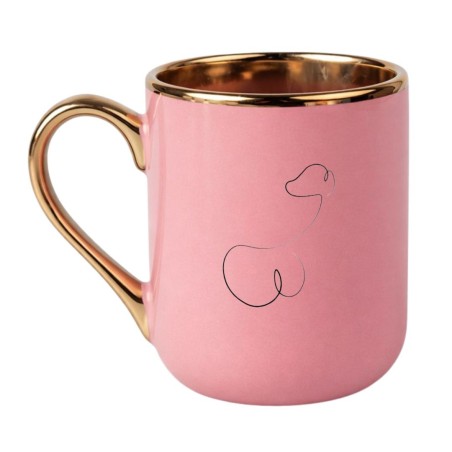 Kubek ceramiczny z minimalistycznym rysunkiem penisa