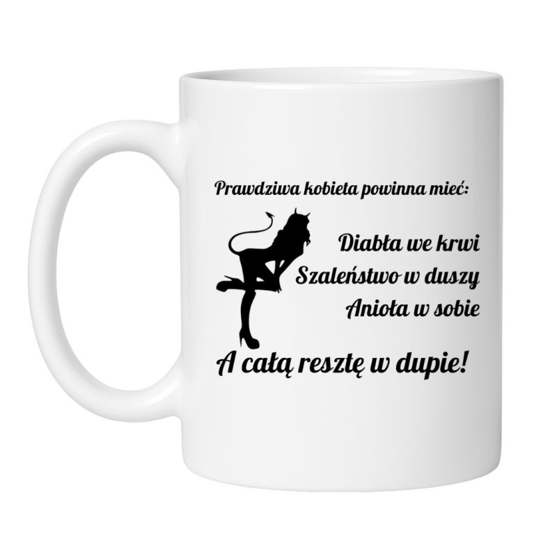 Kubek bez cenzury dla kobiety z napisem