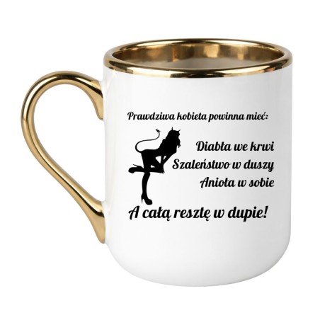 śmieszny kubek dla kobiet