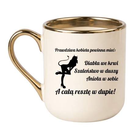 śmieszny kubek dla kobiet