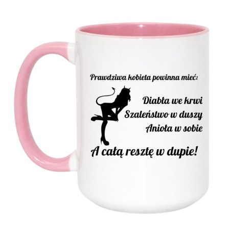 Duży kubek 450 ml dla prawdziwej kobiety
