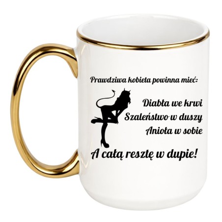 Duży kubek 450 ml dla prawdziwej kobiety