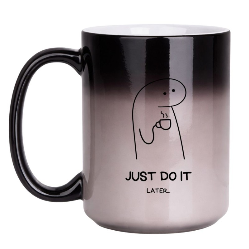 KUBEK "JUST DO IT LATER" DUŻY MAGICZNY