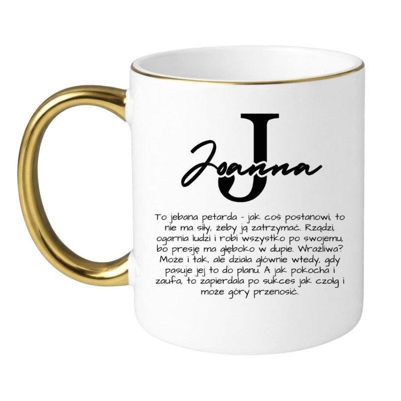 Personalizowany kubek z imieniem Joanna na Imieniny