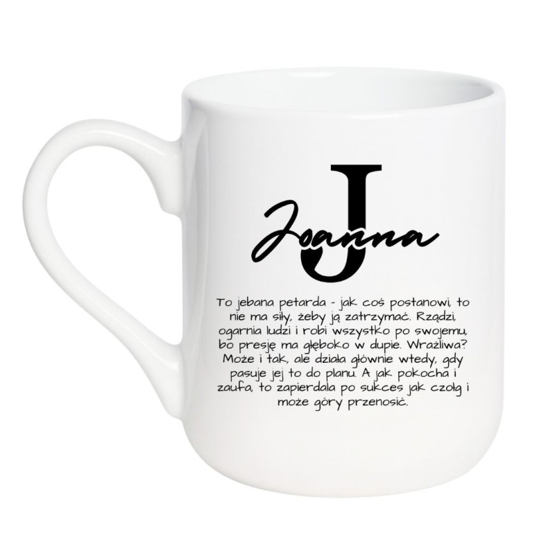 Personalizowany kubek z imieniem Joanna na święta