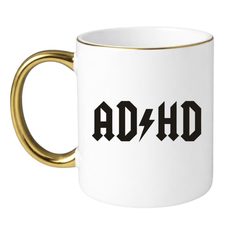 Kubek z napisem ADHD